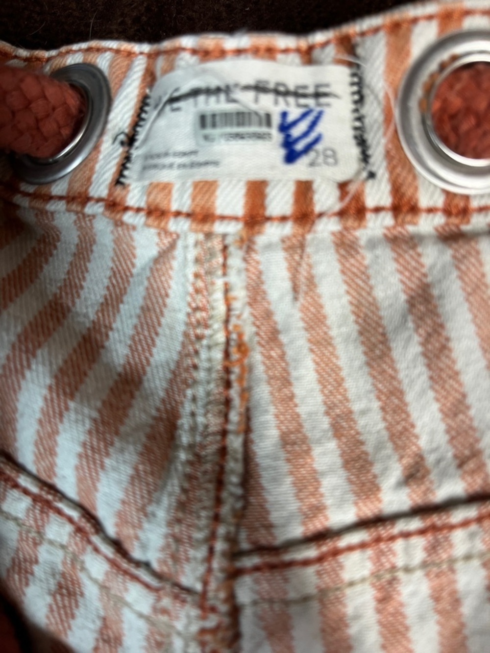 Free People Moxie striped railroad Pants 28 - Picture 10 of 10